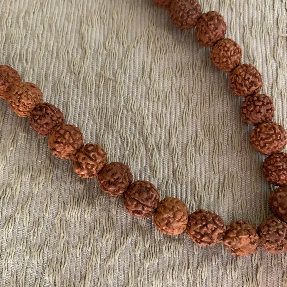 108 Bead Mala Prayer Rudruksha Meditation Necklace - Picture 3 of 3